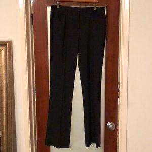 Theory black wool bootcut pants